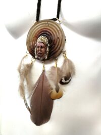Dreamcatcher Amulet Necklace Native American, Shaman Drums Evil Eye Dream Catcher Talisman Occult Jewelry