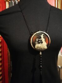 Dark Witch, Sigil Magic Pendant Witchcraft Pagan Symbol, Magick Evil Eye Talisman Pentacle Amulet