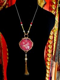 Sign of Pisces, Red Fish Astrological Talismans Spiritual Necklace, Zodiac Amulet Pendant, Witch Occult Jewelry