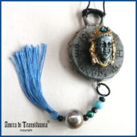 Protection Amulet, Evil Eye & Lucky Charm, Celtic Rune Symbol Talisman, Druid Vikings Shaman Drums