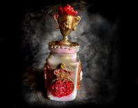 Candy Jar Magic Potion Cup Flower, Apothecary Bottle Vintage Mason Jar, Witchcraft Elixir of Life Forever Eternal Youth