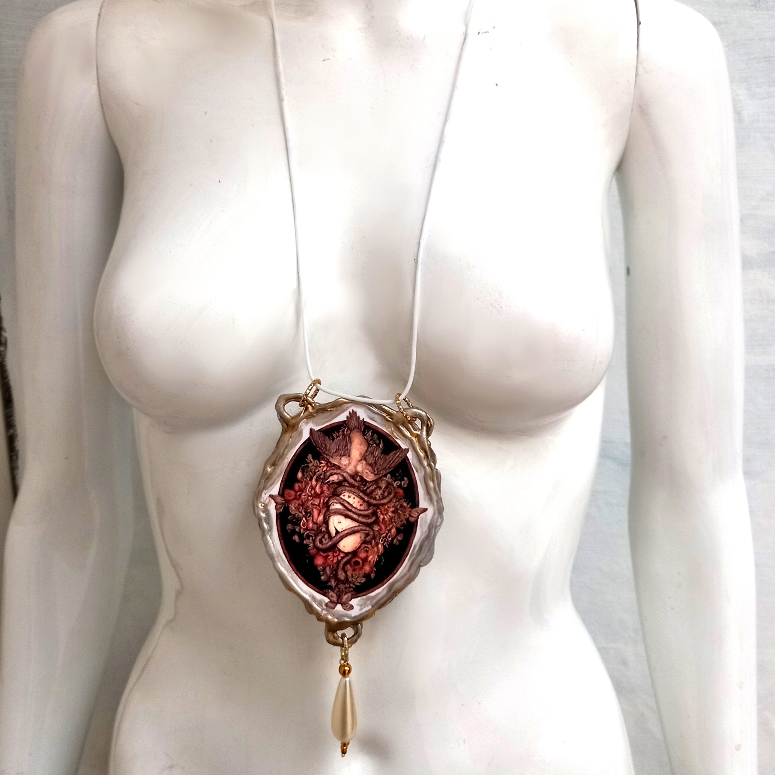 Life Forever, Cosmic Egg Snake Talisman, Celestial Love Feng Shui Amulet, Magic, Garden of Eden