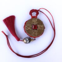 Red Dragon, Dungeons and Dragons Japan Kanji, Japanese Deity Necklace Ouroboros Snake Oriental Amulet Talisman