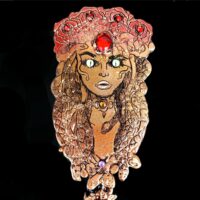 Magic Mirror, Snow White Dark Witch Evil Queen, Skeleton Occult Magic, Gothic Voodoo Doll
