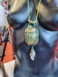 Scarab Beetle, Egyptian Goddess God Horus Ancien Egypt, Pharaon Jewelry Hieroglyphics, Papyrus Pyramid Amulet