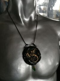 Baphomet Pendant, Magic Talisman Goth Jewel, Satanic Symbol Lucifer Sigil, Inverted Pentagram Dragon Oathsworn