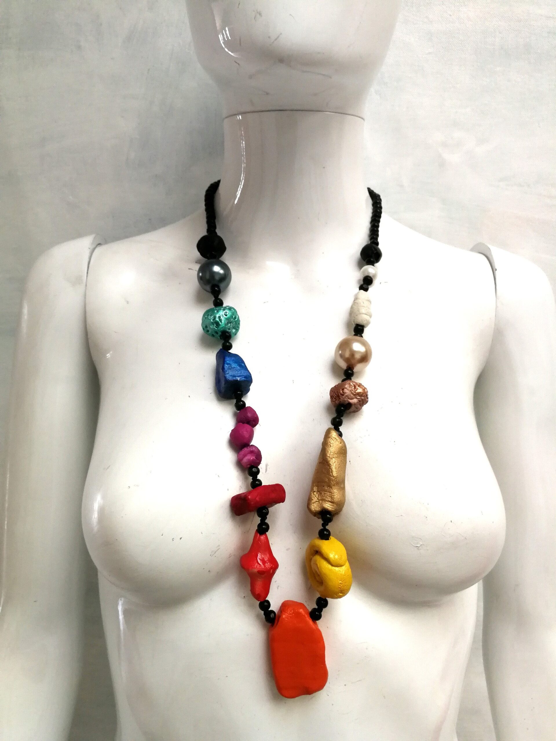 Chakra Necklace, Rainbow Energy Healing, Third Eye Open, Boho New Age Sacred Jewelry, 7 Chackra Cleansing Pendant Jewel