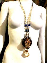 Leviathan Axe, Demon Ars Goetia, Gothic Talisman Occult Symbols Magic Shell, Water Monster Amulet