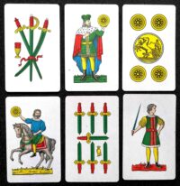 Antique Tarot Card, Oracle, Limited Edition, Italian Tarot, Sicily, Play Card, Divination, Fortune Teller, Cartomancy