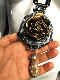 Magical Power, Evil Eye Necklace Charm, Protective Talisman Pendant, Protection Amulet Crown, Witch Jewelry