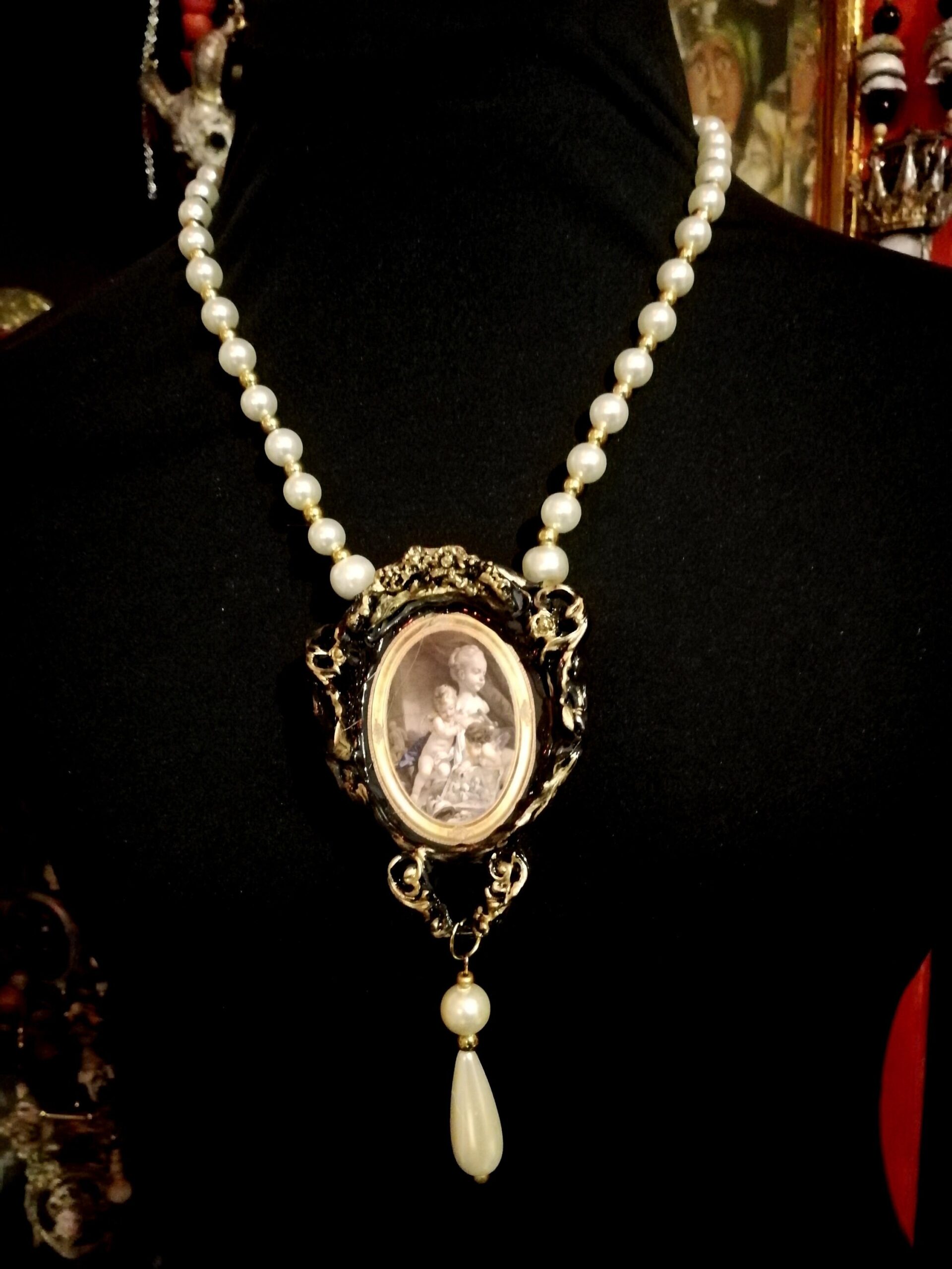 Guardian Angel, Cherubim Pendant Amulet, Royal Jewelry Magic Talisman Archangel Protection Charm, Seraphim Cherub
