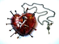 Voodoo Spell, Magic Talisman Witchcraft Pendant, Witch Jewelry Necklace Amulet, Once Upon a Broken Heart