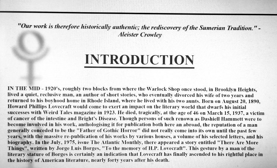 Necronomicon Book, Antique Manual Kabbalah Occultism, Esoteric Occult Ceremonial Magic, Aleister Crowley Grimoire Rituals
