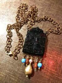 Guardian Angel, Magic Talisman Winged Angel Pendant, Archangel Putti Cherub Baroque Jewelry, Celestial Seraphim Windchime