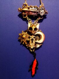 Sigil of Moloch Demon Amulet Evil Eye Pendant Occult Jewelry Dark Magic Powerful Seal Talisman
