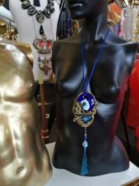 Turkish Evil Eye, Protective Talisman Pendant, Good Luck Necklace Charm, Protection Amulet Witch Jewelry