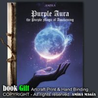 Purple Aura Magic Book, Forbidden Knowledge Grimoire, Practical Manual Energy Sacred Ritual, Spirituality Meditation Guide