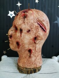 Voodoo Doll, Magic Altar Decor, Ritual Head with Pins, Haunted Creepy Oddities Witchcraft Supplies