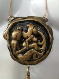 Kama Sutra Good Luck Pendant, Kamasutra Positions Artwork Lovers, Love Attraction Magic Powers Talisman