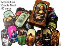 Monna Lisa Oracle Card, Tarot Cards Deck La Gioconda Painting, Collectible Divinatory Art Lenormand Major Minor Arcana