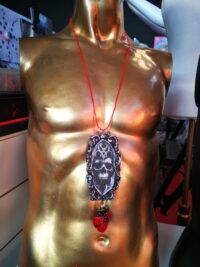Elohim Talisman YHWH Yahweh Pendant, Powerful & Success Occult Jewelry Magic Symbol, Gothic Skull Amulet