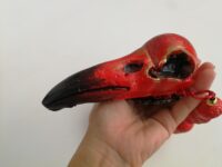 Spirit Vessel Protection, Crow Skull Spiritual Necklace Raven Talisman, Shaman Witch Jewelry Amulet Pendant