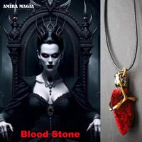 Vampire Energy, Uncut Gemstone Pendant, Transylvania Blessing Spell Amulet, Necklace Magic Portal Raw Stone