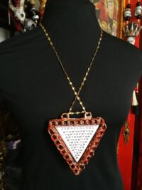 Abracadabra Pendant, Hebrew Letters Jewish Alphabet, Bar Mitzvah Bat Mitzvah, All Seeing Eye Amulet