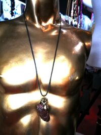 Witch Familiar, Ancient Spirit Companion Dragon Blessing Spell, Magic Necklace Pendant, Raw Stone Amulet