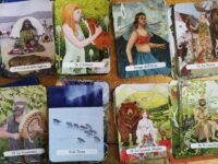 art tarot cards deck handmade painted set major minor arcana limited edition collectible curiosity cartomancy reading vintage antique oracle