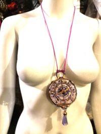 Brain Dump, Talisman Compass Necklace, Energy Intelligence Smart Amulet Good Luck Practical Magic Symbol