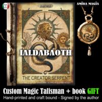 Grimoire Book, Ialdabaoth The Serpent Creator, Void Archon Charged Sigil Practical Magic Destiny Reversal