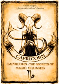 Capricorn Sign Kabbalistic Antique Book, Occult Magic Square, Kabbalah Numerology Astrology Birthday Zodiac Horoscope