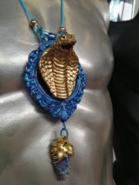 Cobra Snake Pendant, Serpent Immortality Symbol, Ouroboros Talisman Feng Shui Amulet, Dune Imperium Magic Power