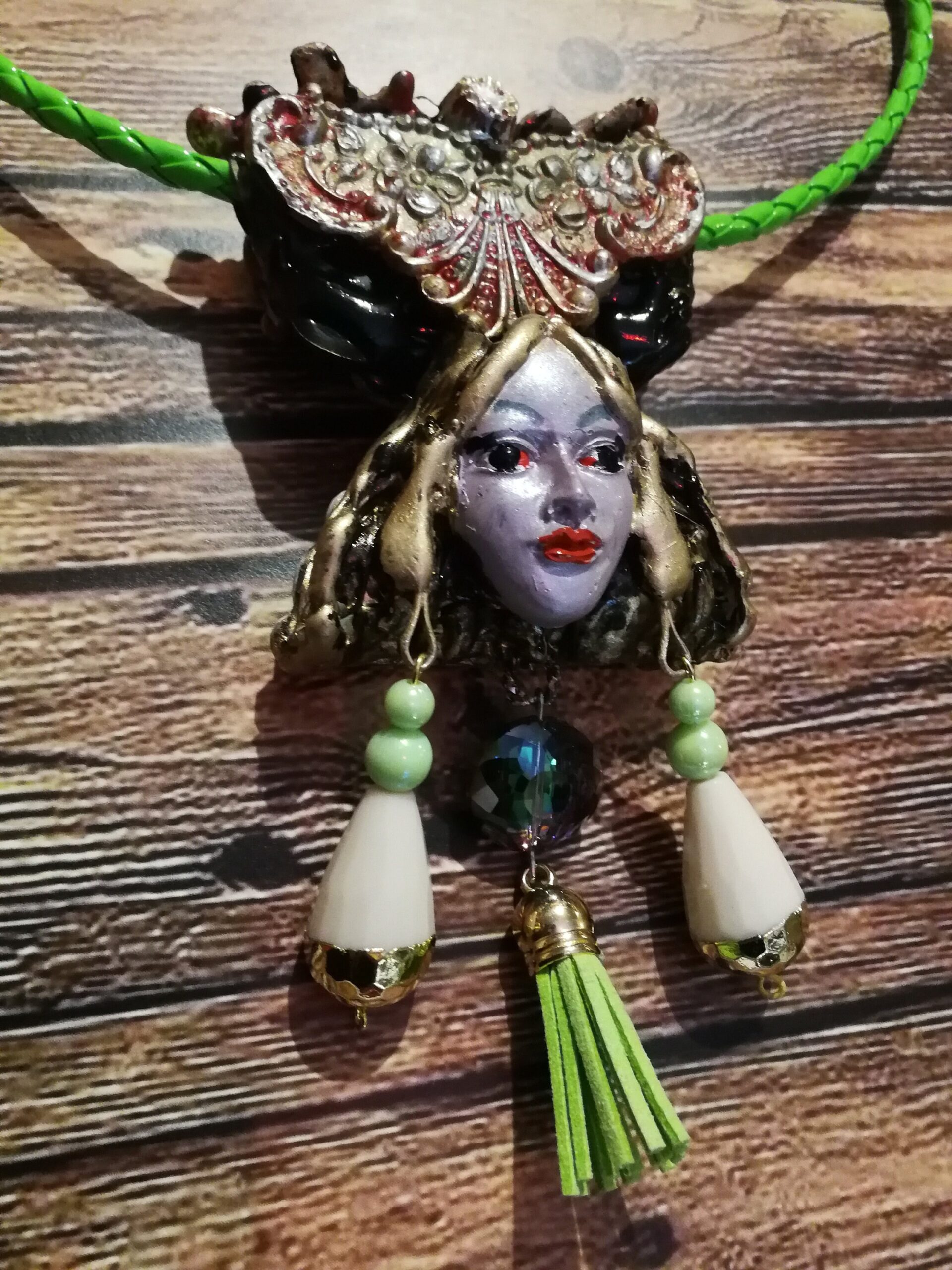 Hecate Goddess, Cursed Doll Dark Magic Necklace, Haunted Talisman Amulet, Witchcraft Pendant Witch Jewelry