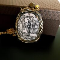 Catherine de Medici Magic Talisman Queen Nostradamus Magician, Alchemy Symbol Astrology Alchemist Amulet Pendant
