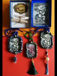 Volac Demon, Angel Talisman Dragon Amulet Pendant, Goth Jewel Magic Seal Sigil, Lemegeton Goetia Lesser Key of Solomon