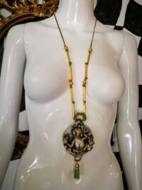 Green Tree Frog, Poison Dart Frog, Witch Jewelry Amulet Pendant, Magical Power Money Attraction Talisman, Moses Ten Plague