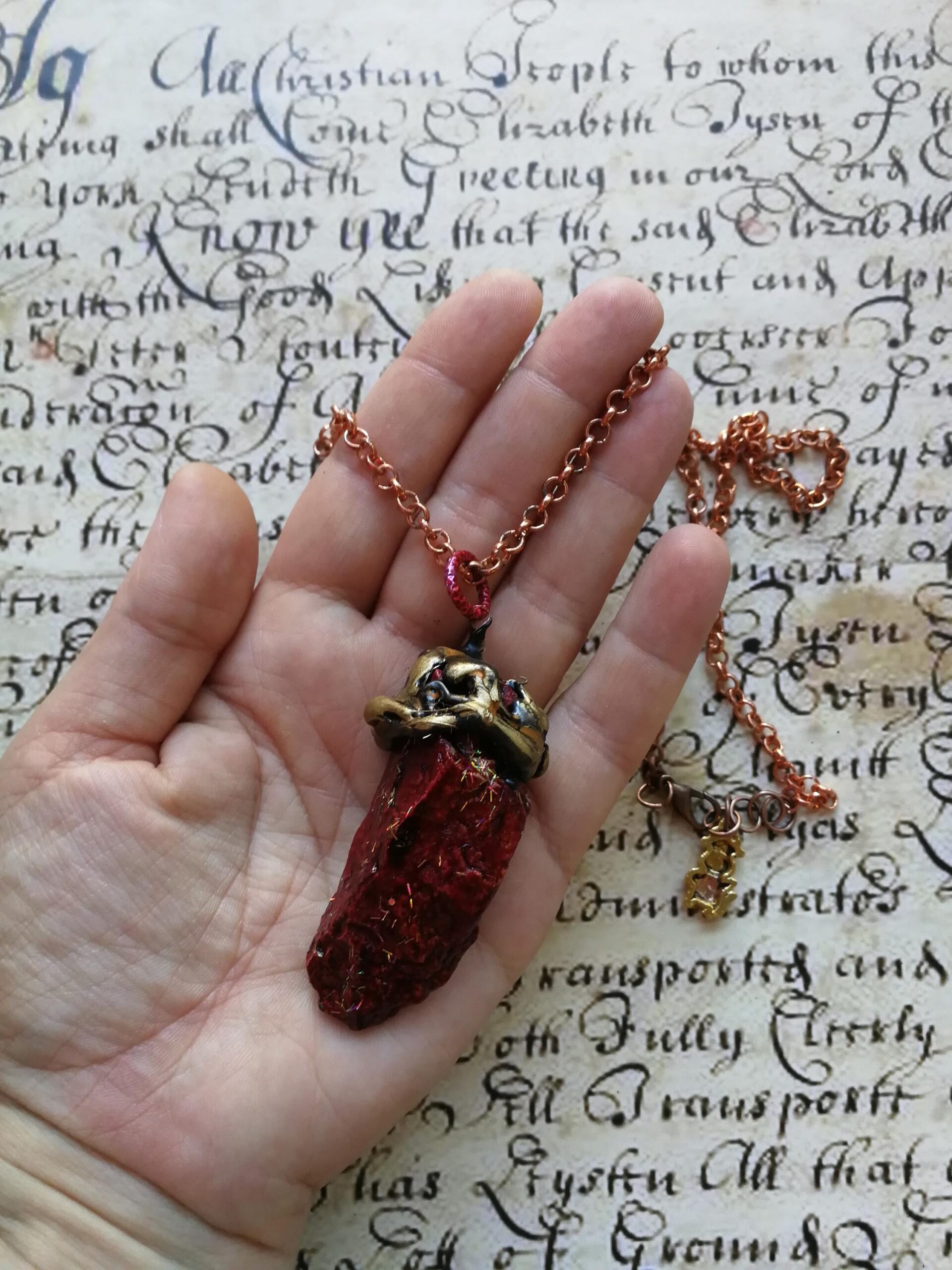 Uncut Gemstone Pendant, Enchanted Necklace Spirit Companion, Magic Portal Raw Stone Amulet, Vessel Spell Jewelry Talisman