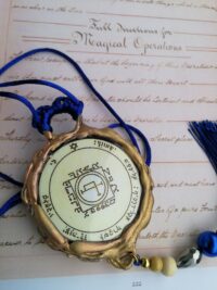 Handwritten Book Antique Manuscript, Occult Black Magick Lesser Key of Solomon, Magic Grimoire Kabbalah Kabbalistic V-6