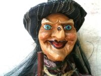 Witch Doll Macabre Babayaga, Old Antique Voodoo Macabre Baba Yaga, Witchcraft Supplies Salem Massachusetts