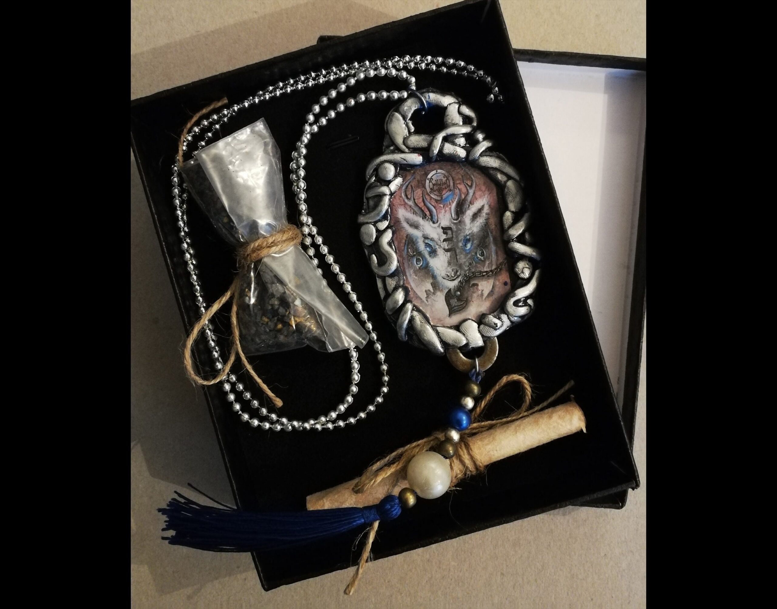 Furfur Demon, Love Talisman, Love Attraction, Amulet, Evil Eye, Magic Power, Goth Jewel, Witchcraft Lemegeton, Goetia,