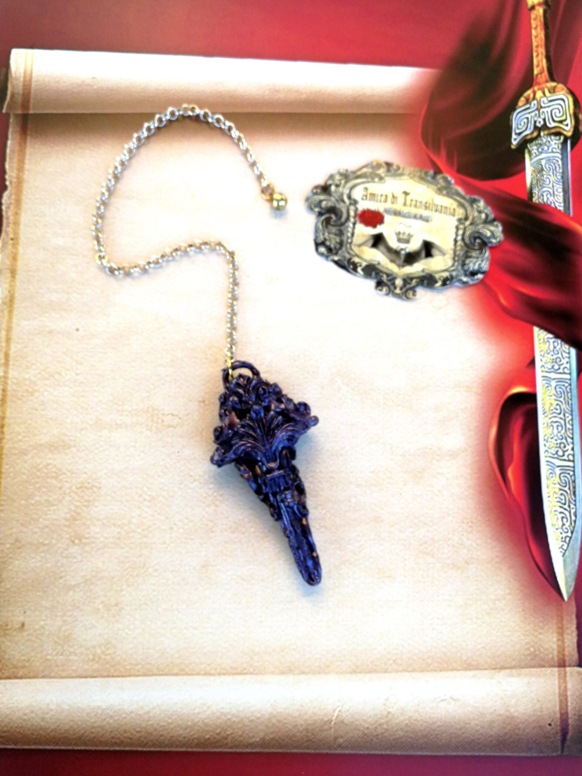 Magic Pendulum Reading, Dowsing Witch Ritual Tools, Witchcraft Altar Magick Sanctuary, Wizard Magician Sorcery