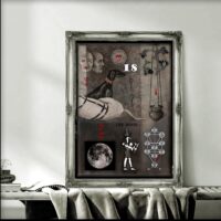 Witchcraft Supplies, Dark Academia Gothic Aesthetics Wall Art Frames Witch Symbol, Framed Painting Print