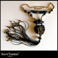 Tribal Jewelry, Maya Tribal Shaman Necklace, Native American Talisman Pendant, Ethnic Aztec Tribe Mask