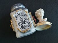 David Michelangelo Mason Jar Magic Potion, Apothecary Bottle Vintage Witchcraft, Elixir of Life Forever Eternal Youth