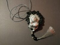 Pay a Witch, Prayer Hand Amulet, Planet Saturn Pendant Witchcraft Symbol, Magic Talisman Occult Jewelry