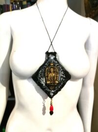 Magick Pendant of the Silent Lotus Spirit of the Golden Watcher Protection Manifestation Dragon Amulet
