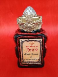 Bat Vampire Dracula, Apothecary Vintage Bottle Magic Potion, Mason Jar Witch Altar Spell Immortality Sorcery
