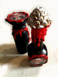 Magic Potion, Dracula Bat Vampire Apothecary Vintage Bottle, Witchcraft Altar Transilvania Decor Spell Halloween Sorcery